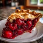 Ein St&uuml;ck vom Besten Tart Cherry Pie Rezept Ever, mit saftigen Kirschen und knusprigem Teig.